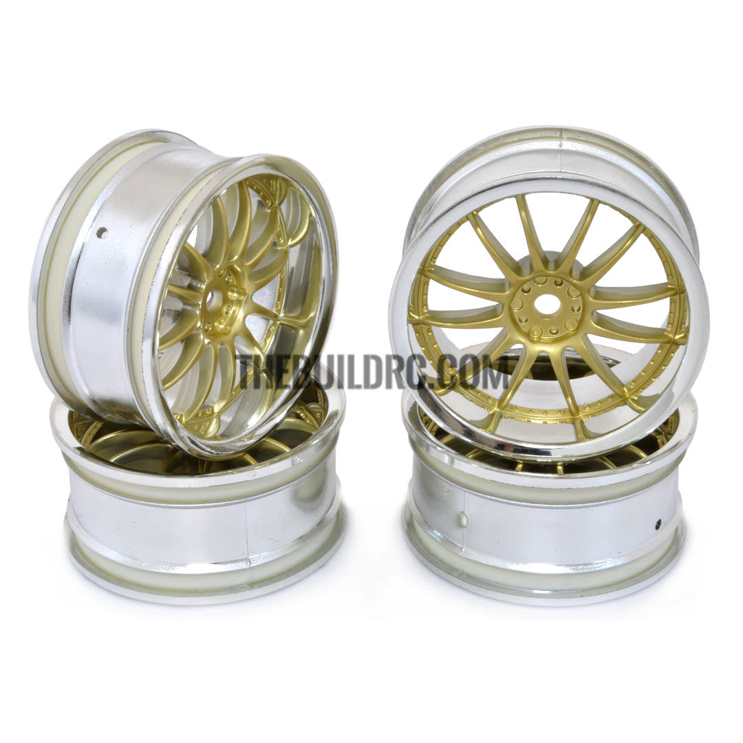 1/10 RC Car Metallic Plate 12 Talons HPI Wheel Set