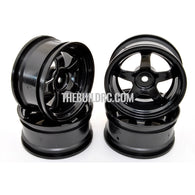 1/10 RC Car 5 Spoke Wheel Sports 26mm - Black