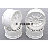 1/10 RC Car 12 Spoke Wheel Sports 26mm - White