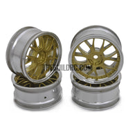 1/10 RC Car Metallic Plate 14 Spoke Wheel Set 4pcs