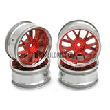 1/10 RC Car Metallic Plate 14 Spoke Wheel Set 4pcs