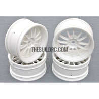 1/10 RC Car 12 Spoke Wheel Sports 26mm (4pcs) - White