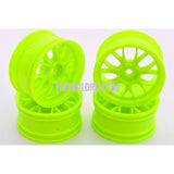 1/10 RC Car 14 Spoke Wheel Sports 26mm (4pcs) - Green