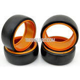 1/10 RC Car DRIFT Tires with insert Wheel (4pcs) - Orange