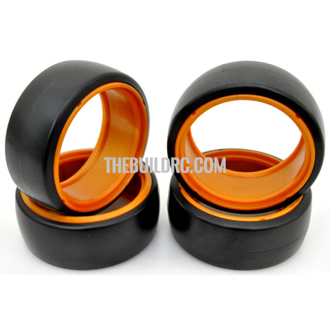 1/10 RC Car DRIFT Tires with insert Wheel (4pcs) - Orange