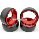 1/10 RC Car DRIFT Tires with insert Wheel (4pcs) - Red