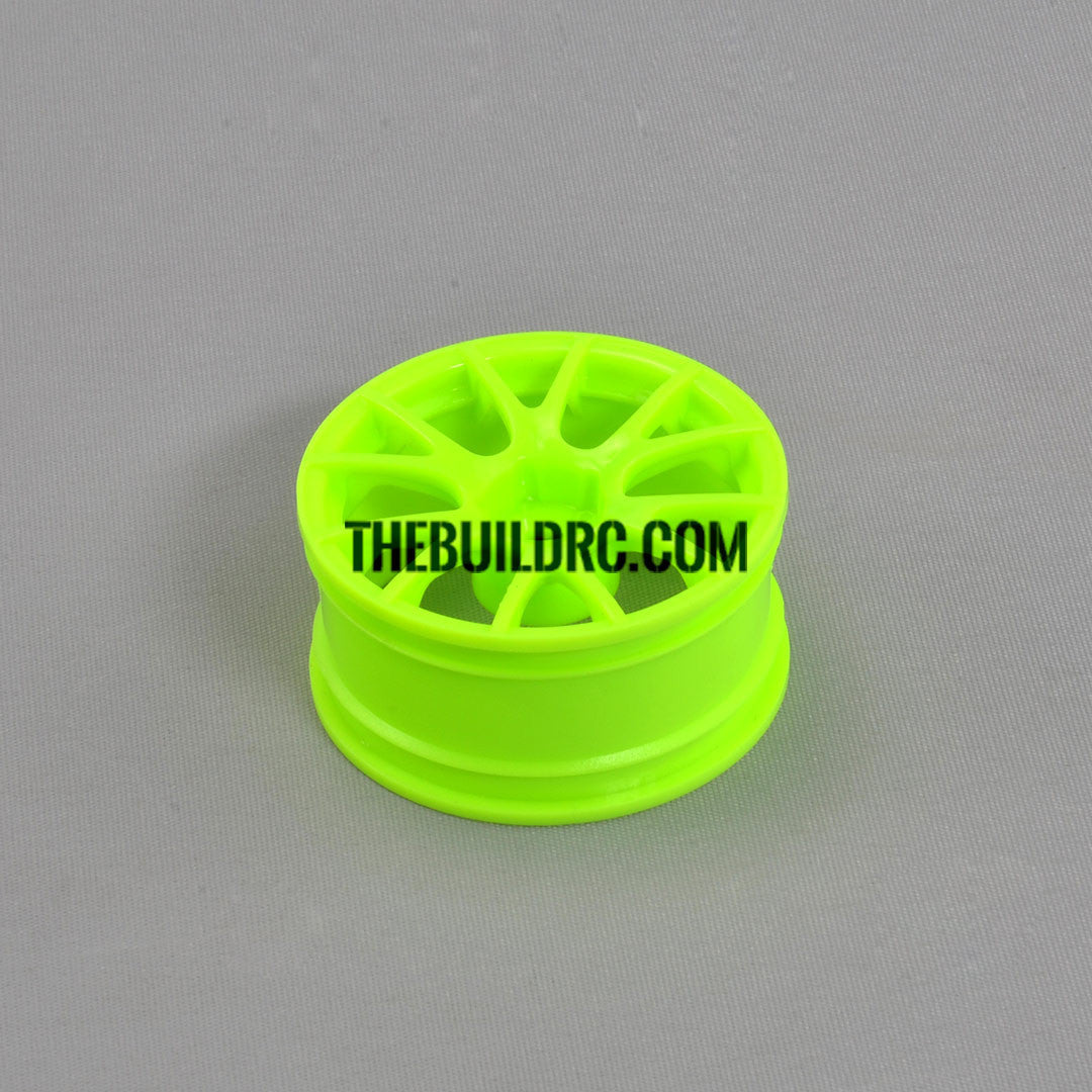 1/10 RC Car 10 Spoke Sporty Wheel 4pcs - Green