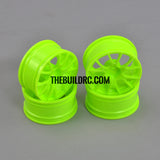 1/10 RC Car 10 Spoke Sporty Wheel 4pcs - Green