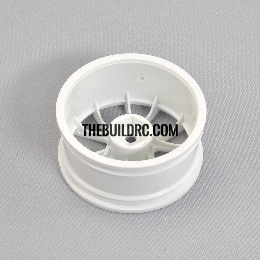 1/10 RC Car 10 Spoke Sporty Wheel 4pcs - White