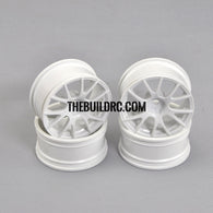 1/10 RC Car 10 Spoke Sporty Wheel 4pcs - White