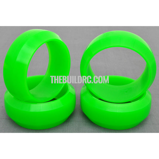 1/10 RC Car Rubber Diamond Cut 0 Degree DRIFT Tires (4pcs) - Green