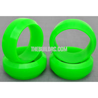 1/10 RC Car Rubber Diamond Cut 0 Degree DRIFT Tires (4pcs) - Green