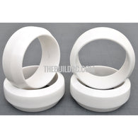 1/10 RC Car Rubber Diamond Cut 0 Degree DRIFT Tires (4pcs) - White