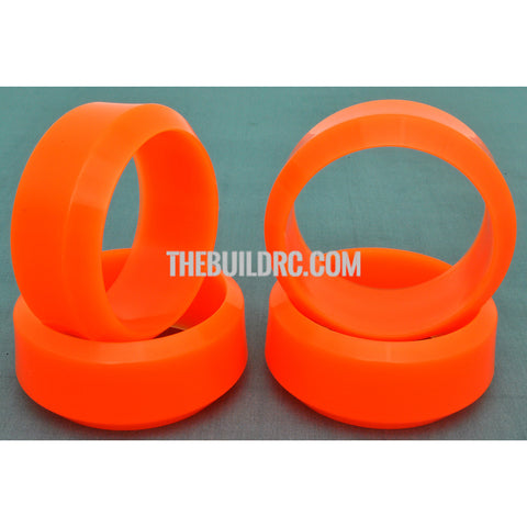 1/10 RC Car Rubber Diamond Cut 3 Degree DRIFT Tires (4pcs) - Orange