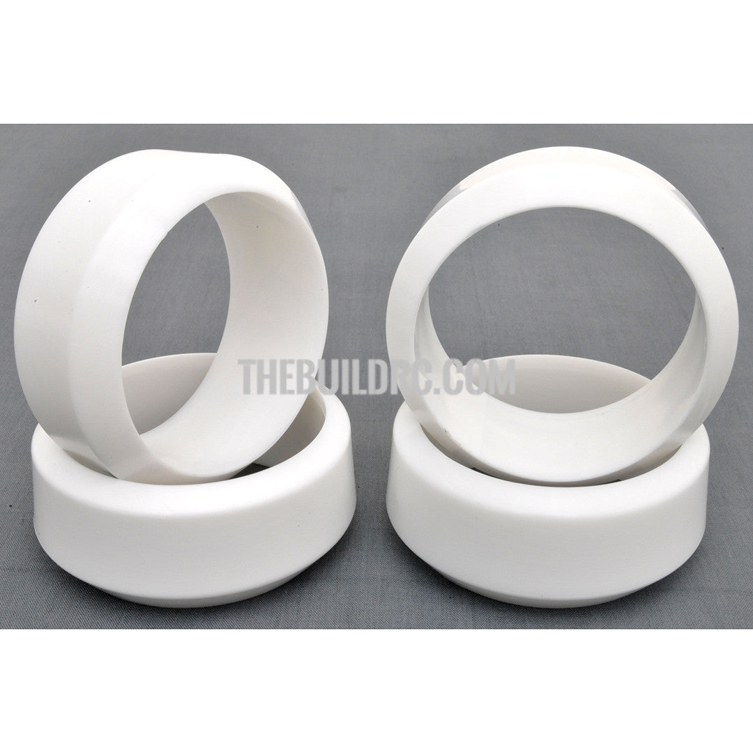 1/10 RC Car Rubber Diamond Cut 3 Degree DRIFT Tires (4pcs) - White