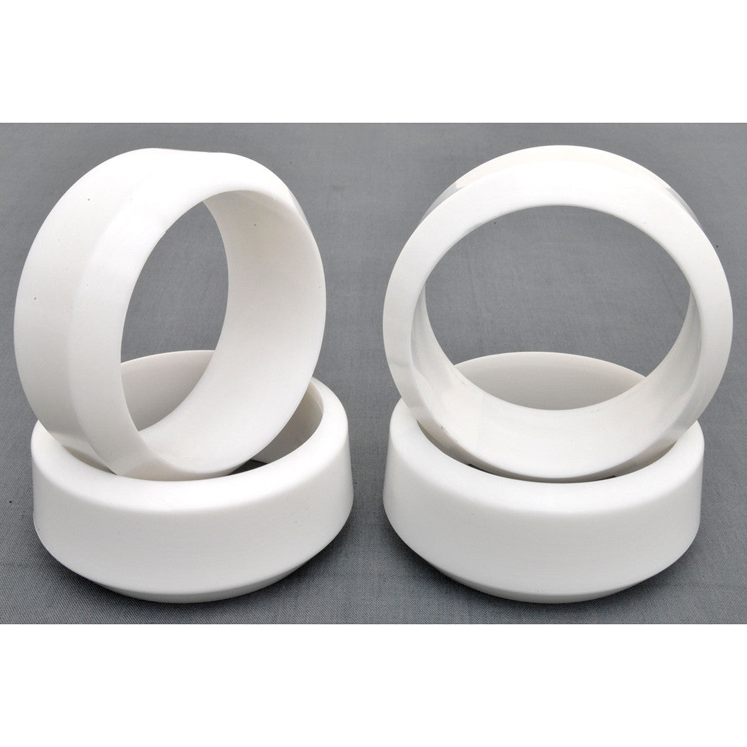 1/10 RC Car Rubber Diamond Cut 3 Degree DRIFT Tires (4pcs) - White
