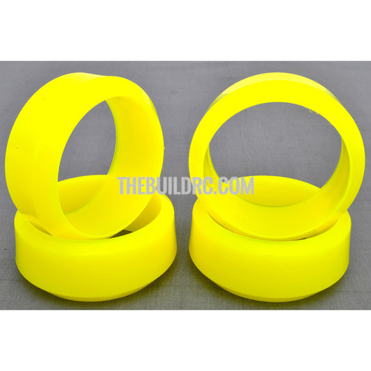 1/10 RC Car Rubber Diamond Cut 3 Degree DRIFT Tires (4pcs) - Yellow