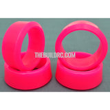 1/10 RC Car Rubber Diamond Cut 5 Degree DRIFT Tires (4pcs) - Pink