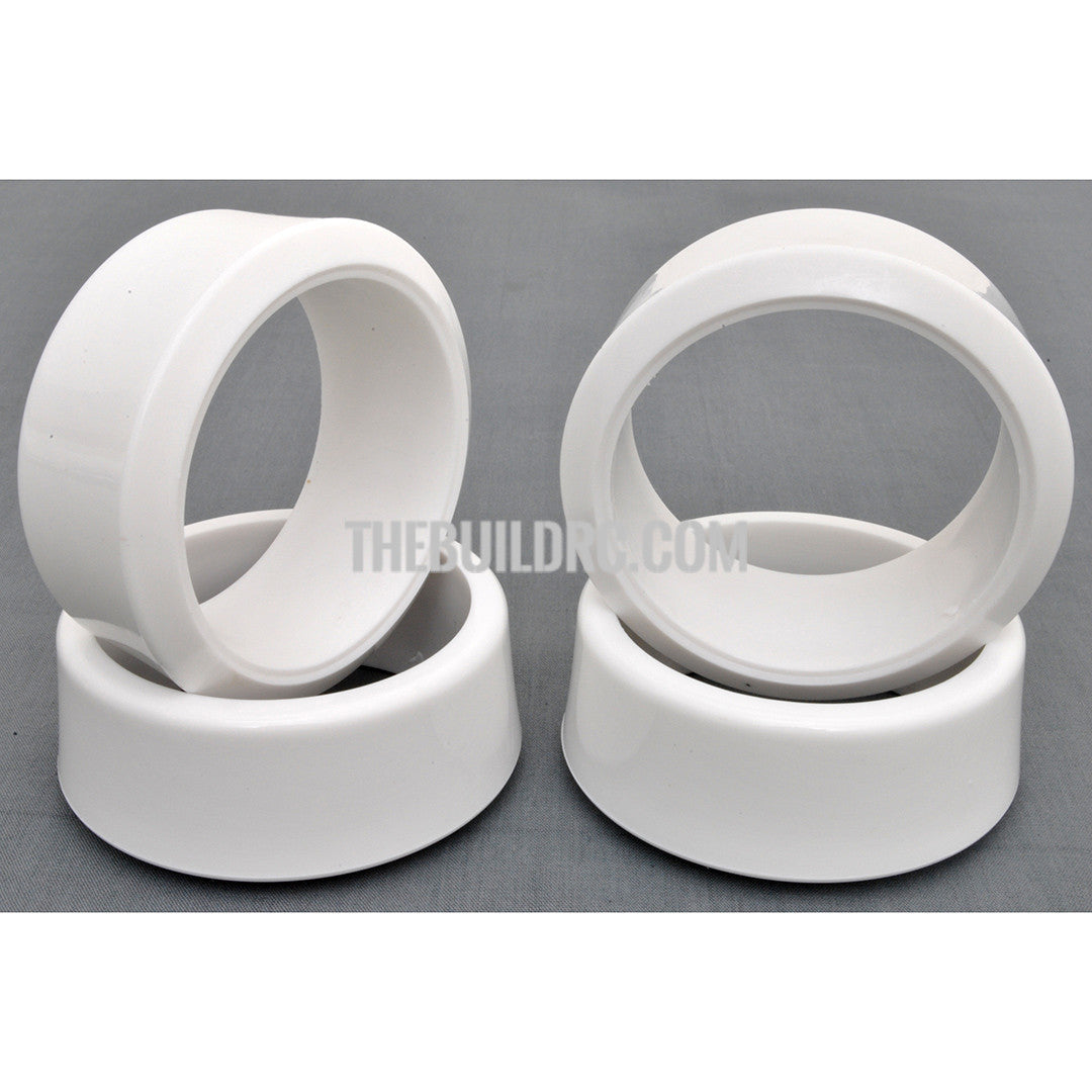 1/10 RC Car Rubber Diamond Cut 5 Degree DRIFT Tires (4pcs) - White