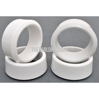 1/10 RC Car Rubber Diamond Cut 5 Degree DRIFT Tires (4pcs) - White