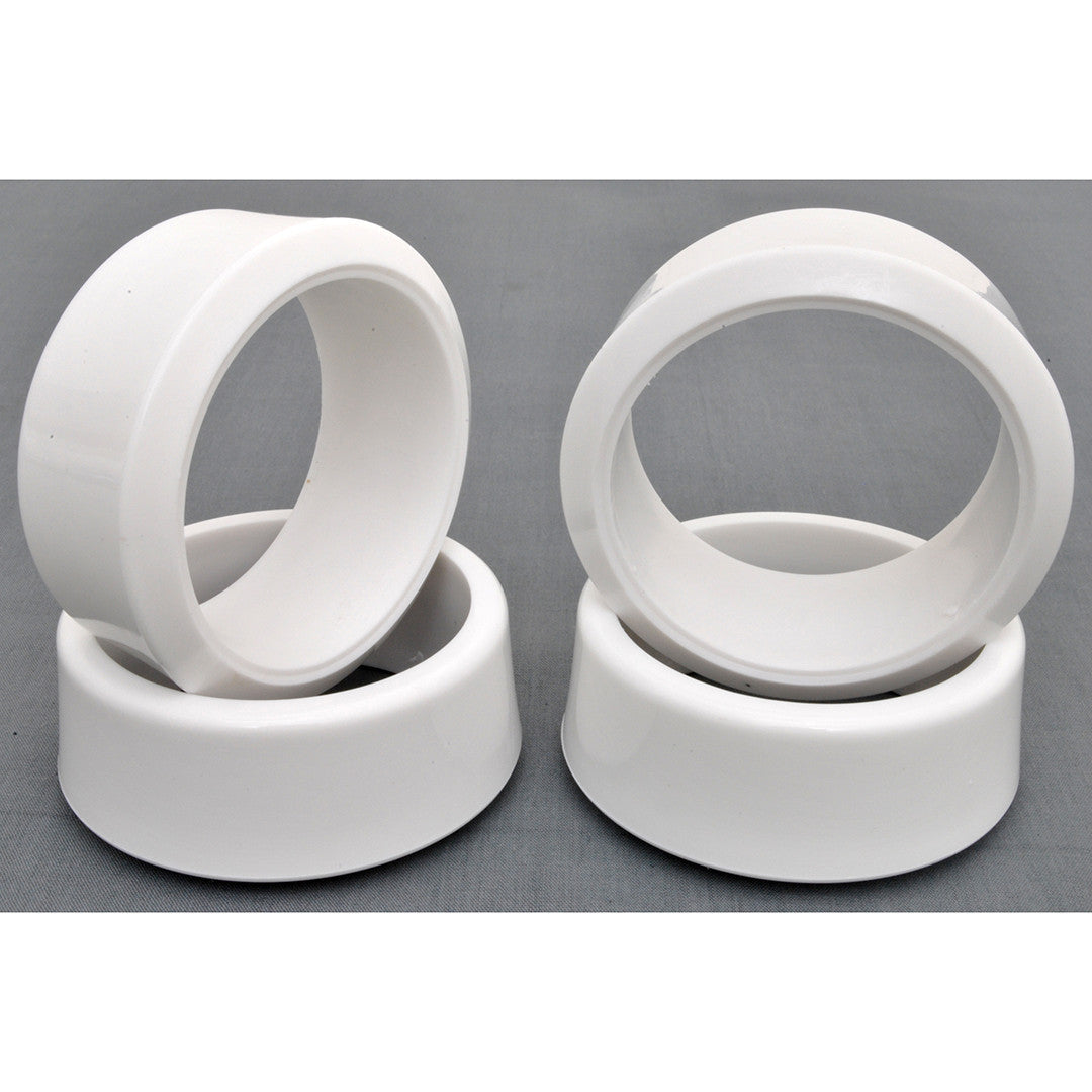 1/10 RC Car Rubber Diamond Cut 5 Degree DRIFT Tires (4pcs) - White