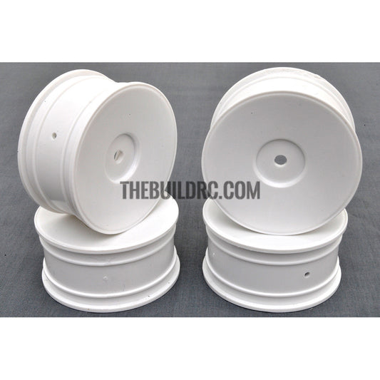 1/10 RC Racing Car Aero-Dish Wheel 26mm (4pcs) - White