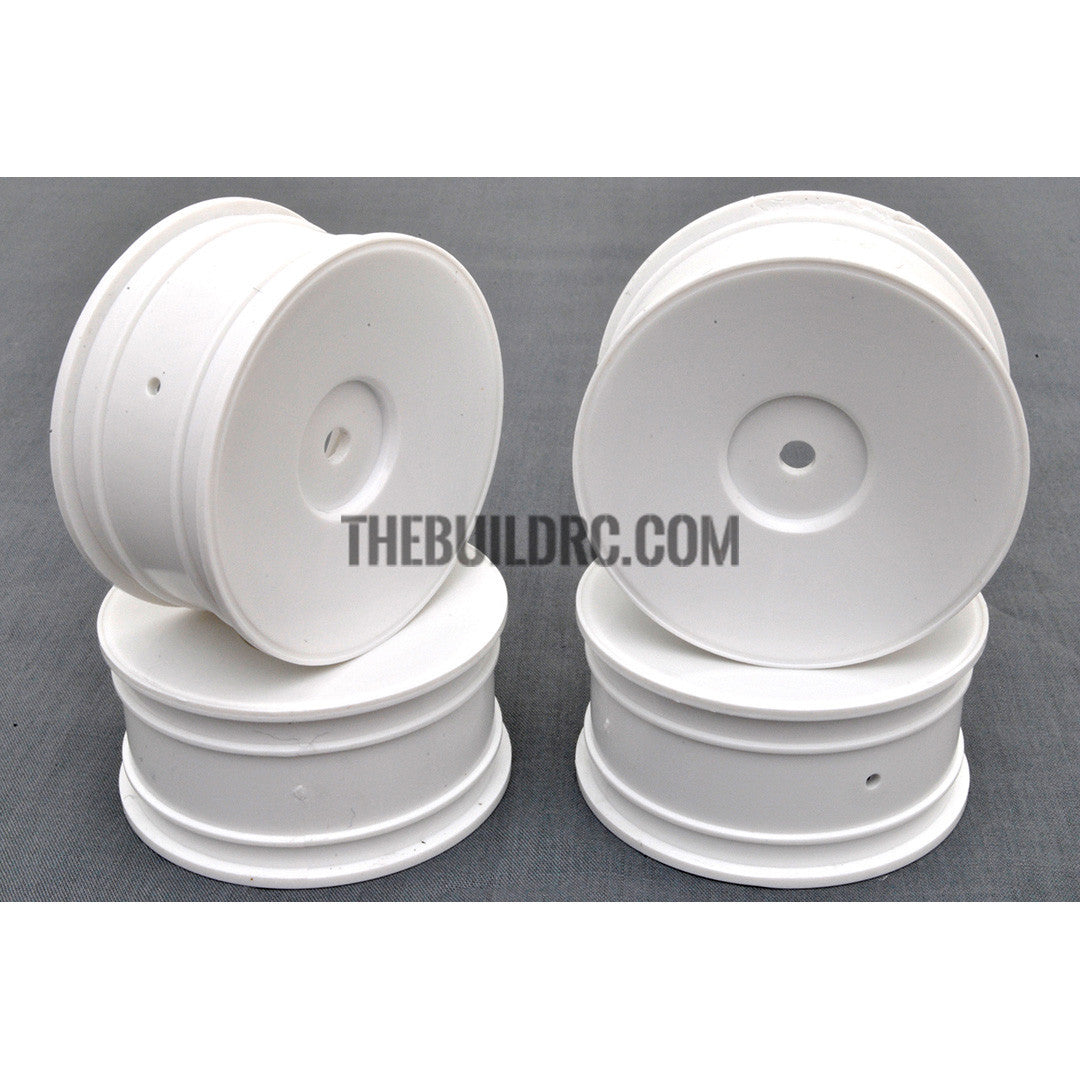 1/10 RC Racing Car Aero-Dish Wheel 26mm (4pcs) - White