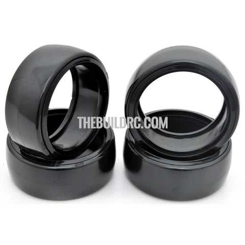 1/10 RC Car Hard Plastic DRIFT Tires with insert Wheel (4pcs) - Black