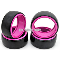 1/10 RC Car Hard Plastic DRIFT Tires with insert Wheel (4pcs) - Purple