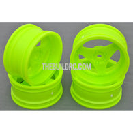 1/10 RC Car 3 Spoke Sporty Wheel 4pcs - Green
