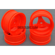 1/10 RC Car 3 Spoke Sporty Wheel 4pcs - Orange