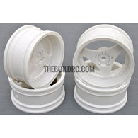 1/10 RC Car 3 Spoke Sporty Wheel 4pcs - White