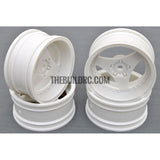 1/10 RC Car 3 Spoke Sporty Wheel 4pcs - White