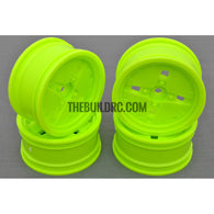 1/10 RC Car 4 Spoke Sporty Wheel 4pcs - Green