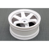 1/10 RC Car 6 Spoke 3mm Offset Drift 26mm Wheel Rim Set - White