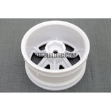 1/10 RC Car 6 Spoke 3mm Offset Drift 26mm Wheel Rim Set - White