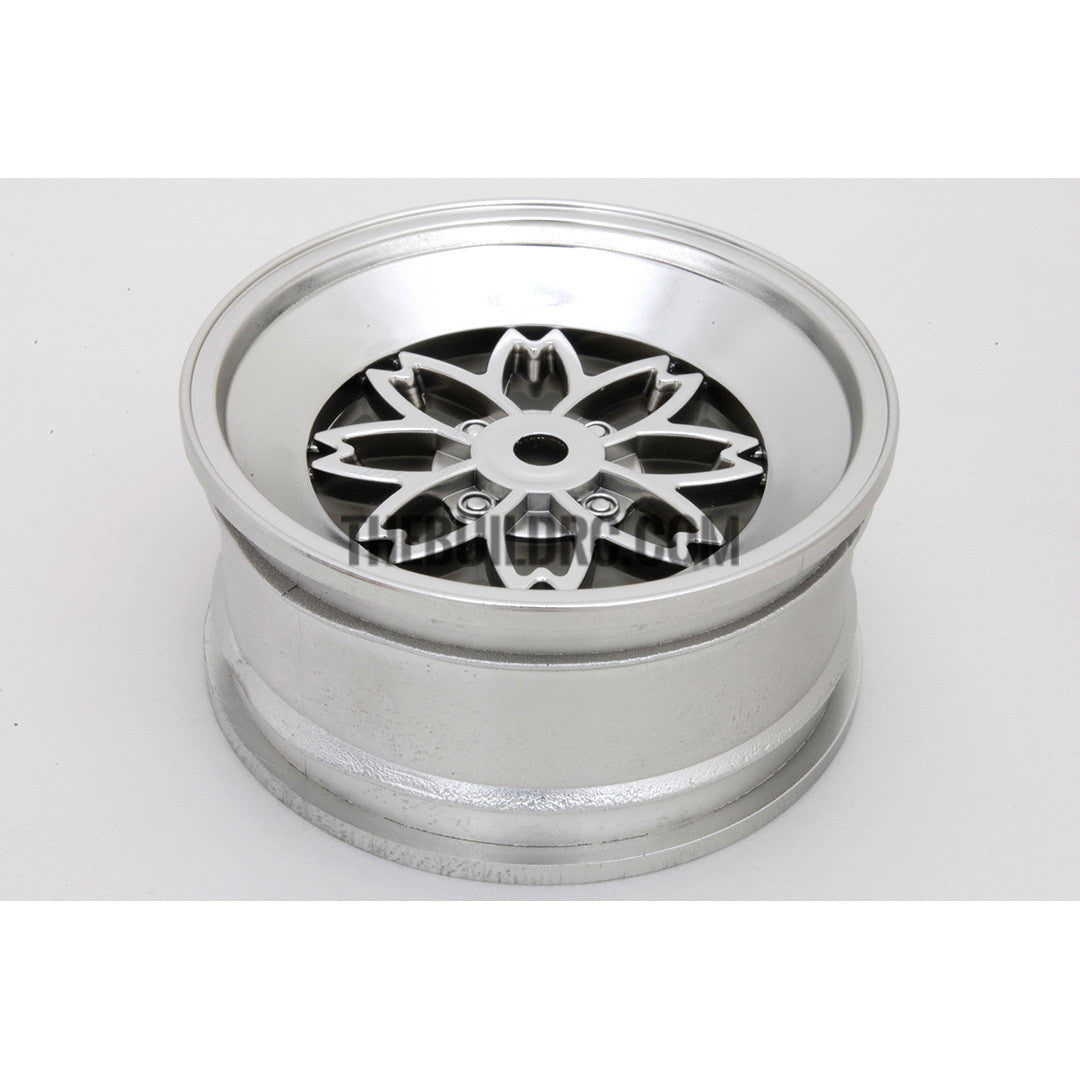 1/10 RC Car VINTAGE SAKURA FR 3 Offset 26mm CHROME Wheel Rim Set