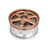 1/10 RC Car 6 Spoke 3mm Offset Drift 26mm Wheel Rim Set - Brown