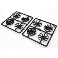1/10 RC Car Wheel Spoke Set (Black)