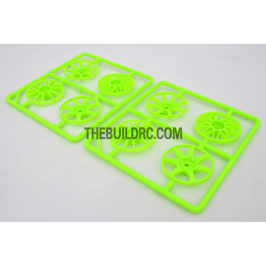 1/10 RC Car Wheel Spoke Set (Green)