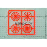 1/10 RC Car Wheel Spoke Set (Orange)