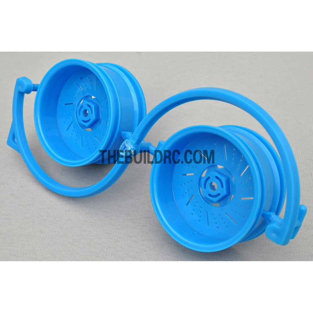1/10 RC Car 3mm Offset 26mm Wheel Ring Set (2pc) - Light Blue