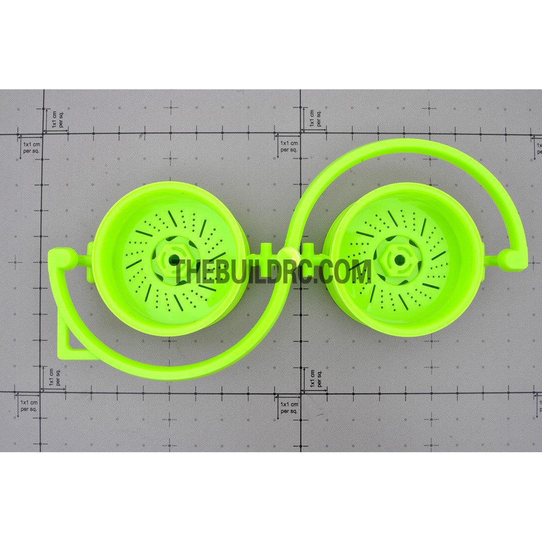 1/10 RC Car 3mm Offset 26mm Wheel Ring Set (2pc) - Green