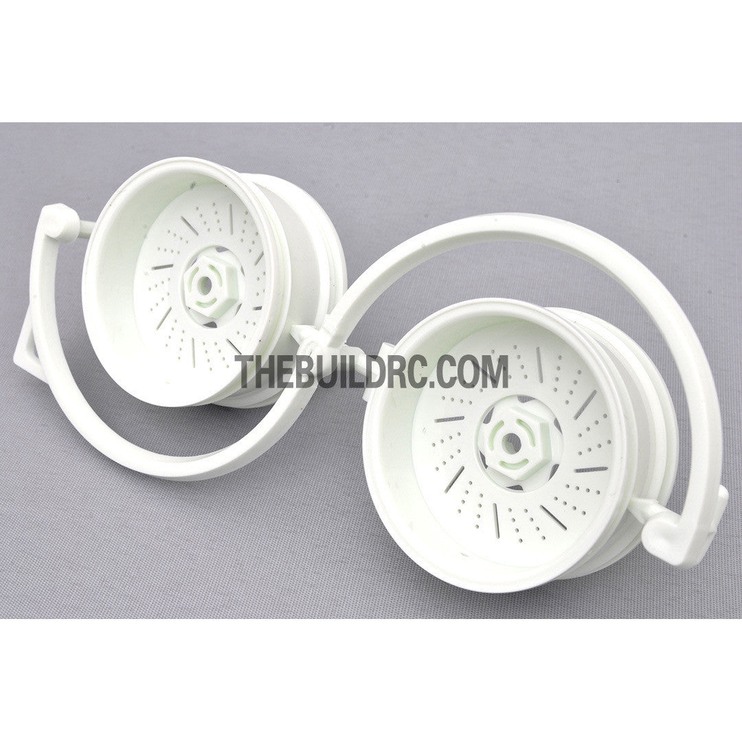 1/10 RC Car 3mm Offset 26mm Wheel Ring Set (2pc) - White