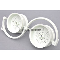 1/10 RC Car 3mm Offset 26mm Wheel Ring Set (2pc) - White