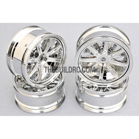 1/10 RC Car 26mm Metallic Plate 8 Changeble Spoke Wheel 4pcs