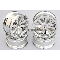 1/10 RC Car 26mm Metallic Plate 8 Changeble Spoke Wheel 4pcs