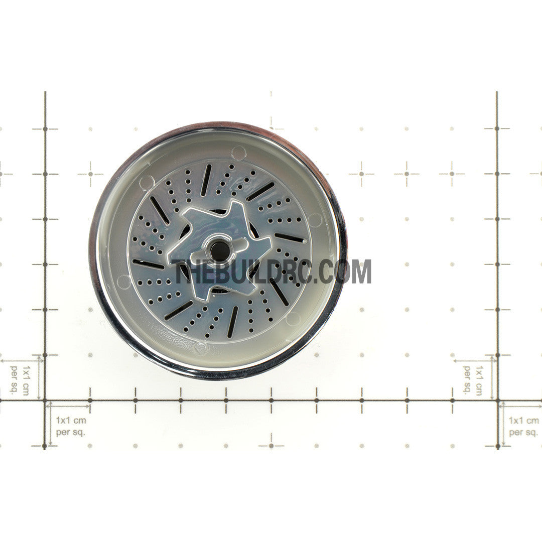 1/10 RC Car 26mm Metallic Plate 12 Removeable Spoke Wheel 4pcs - Red