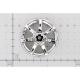 1/10 RC Car 26mm 7 Spoke Chrome Wheel 4pcs - Silver