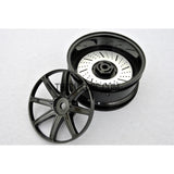 1/10 RC Car 26mm 8 Removeable Spoke 2mm Offset DRIFT Sporty Wheel 4pcs - Black
